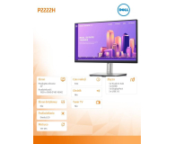 Dell 22'' P2222H 210-BBBE Srebrny - 1457645 - zdjęcie 6